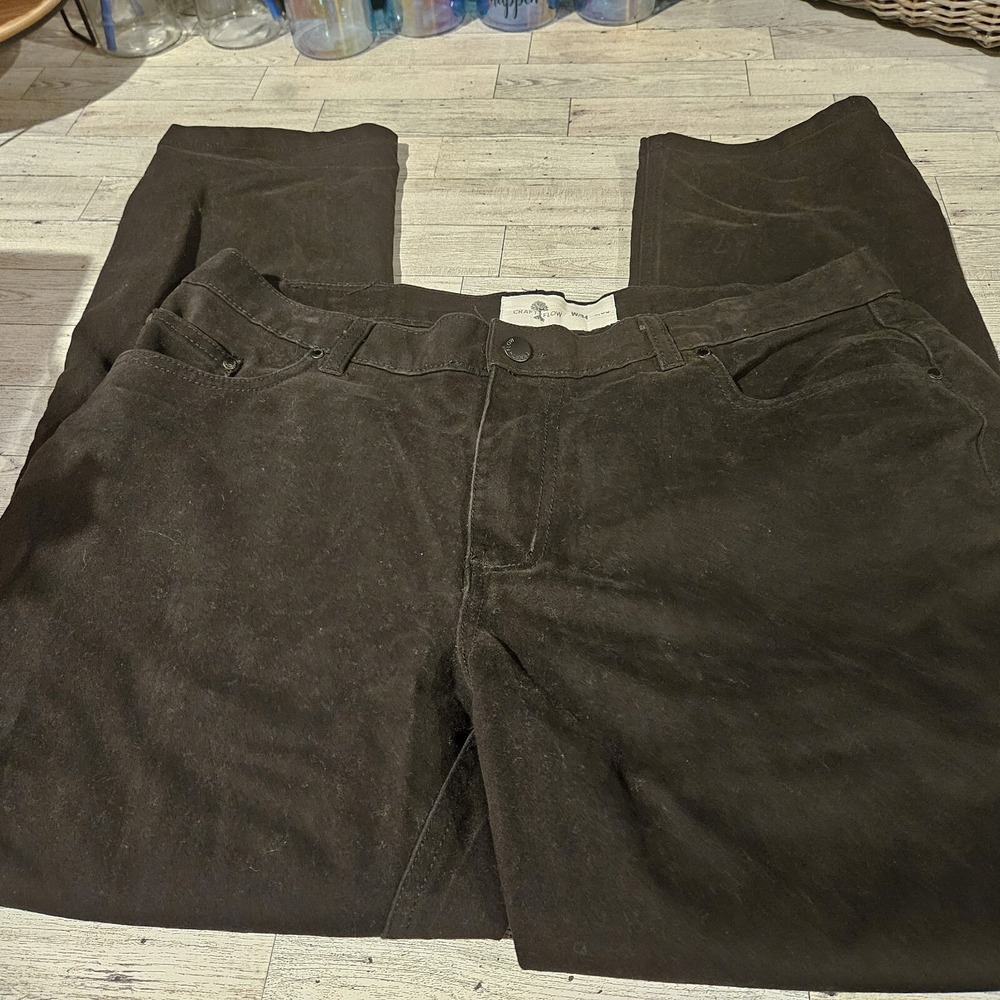 Craft + Flow Mens Textured Carry On Pants 34x30 Black Mid Rise Flat Front